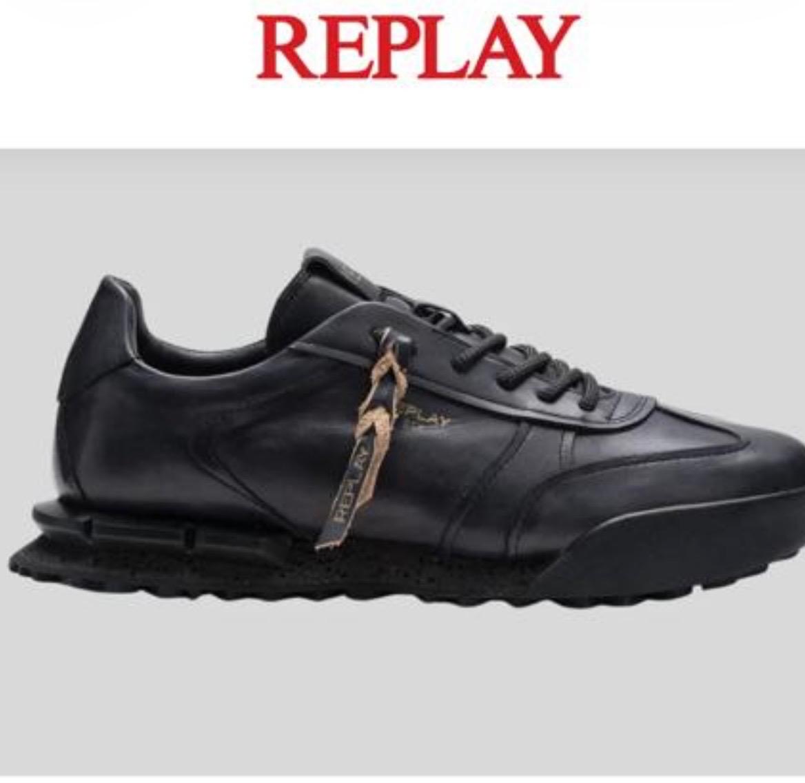Replay Field Limited Blk Leather