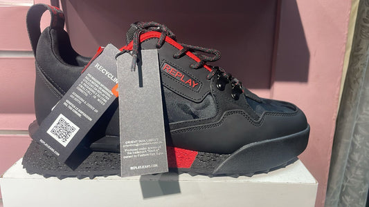 Replay Field Speed Combo Sa Black Red Sneaker