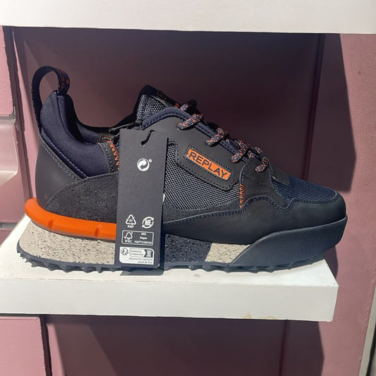 Replay Sneaker Navy Black Orange