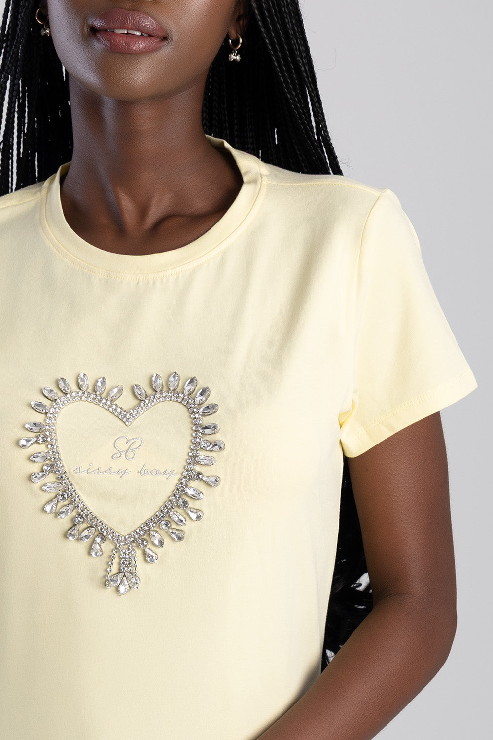 Sissy Boy Embroidered Heart Tshirt
