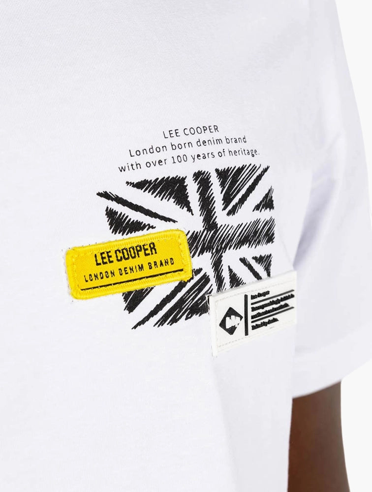 Lee Cooper Derek Wht Tshirt
