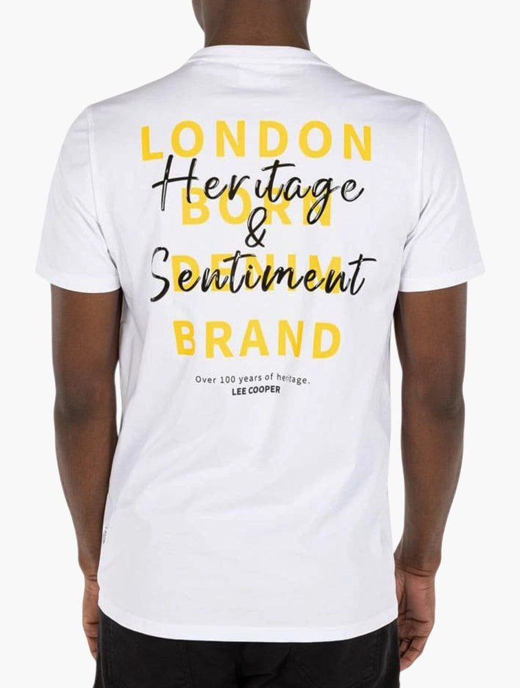 Lee Cooper Derek Wht Tshirt